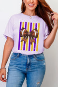 Purple & Gold Football Adult Tee