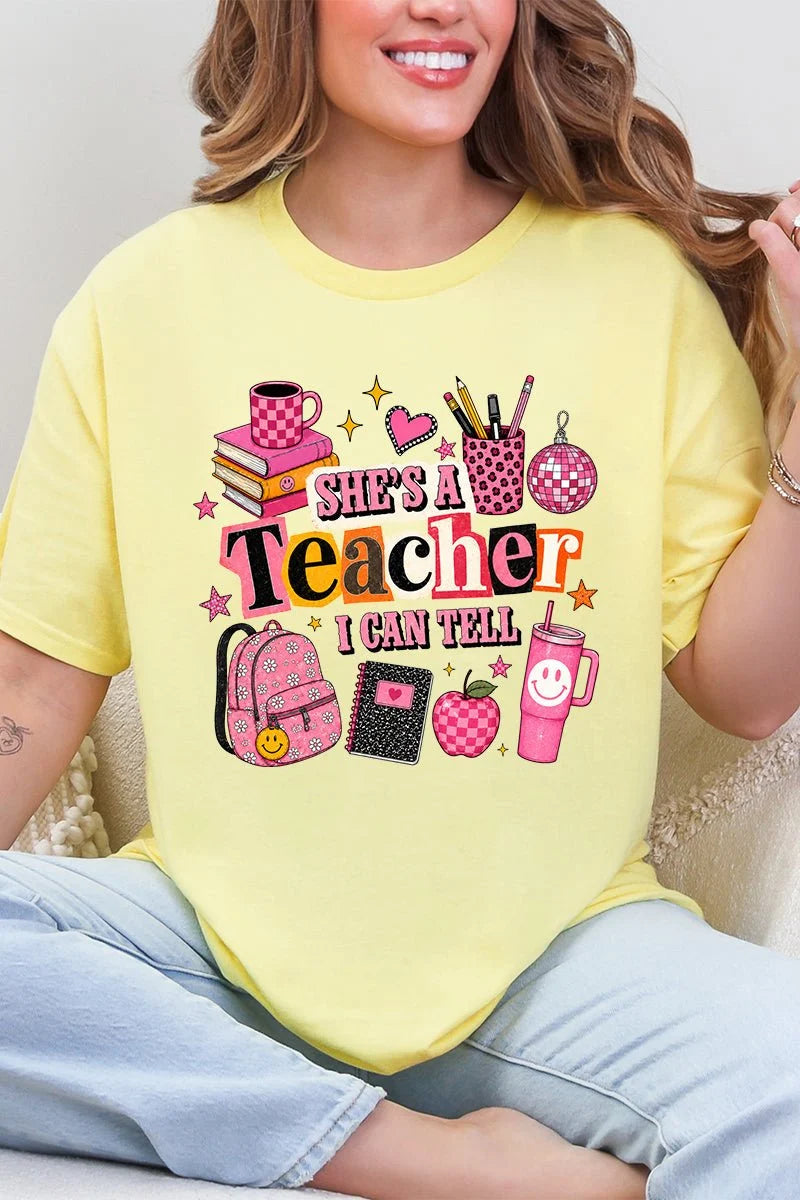 She's a Teacher Adult Tee
