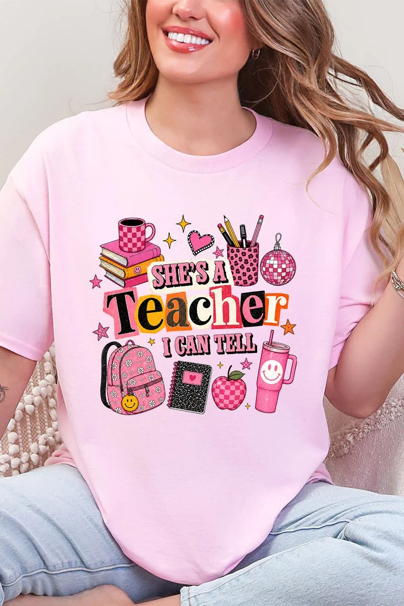 She's a Teacher Adult Tee