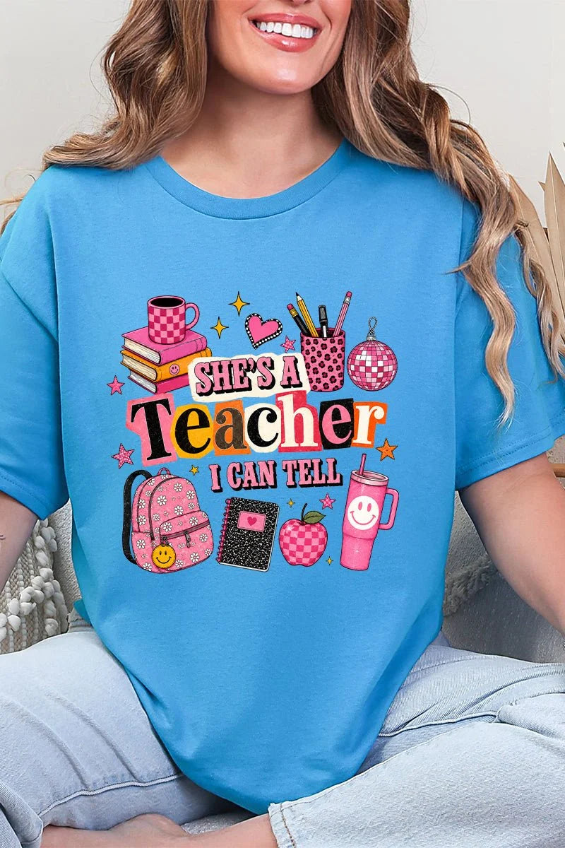She's a Teacher Adult Tee