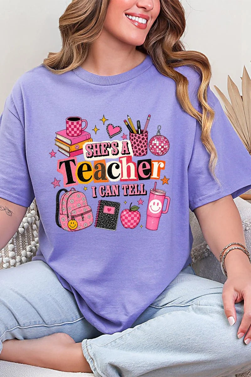 She's a Teacher Adult Tee