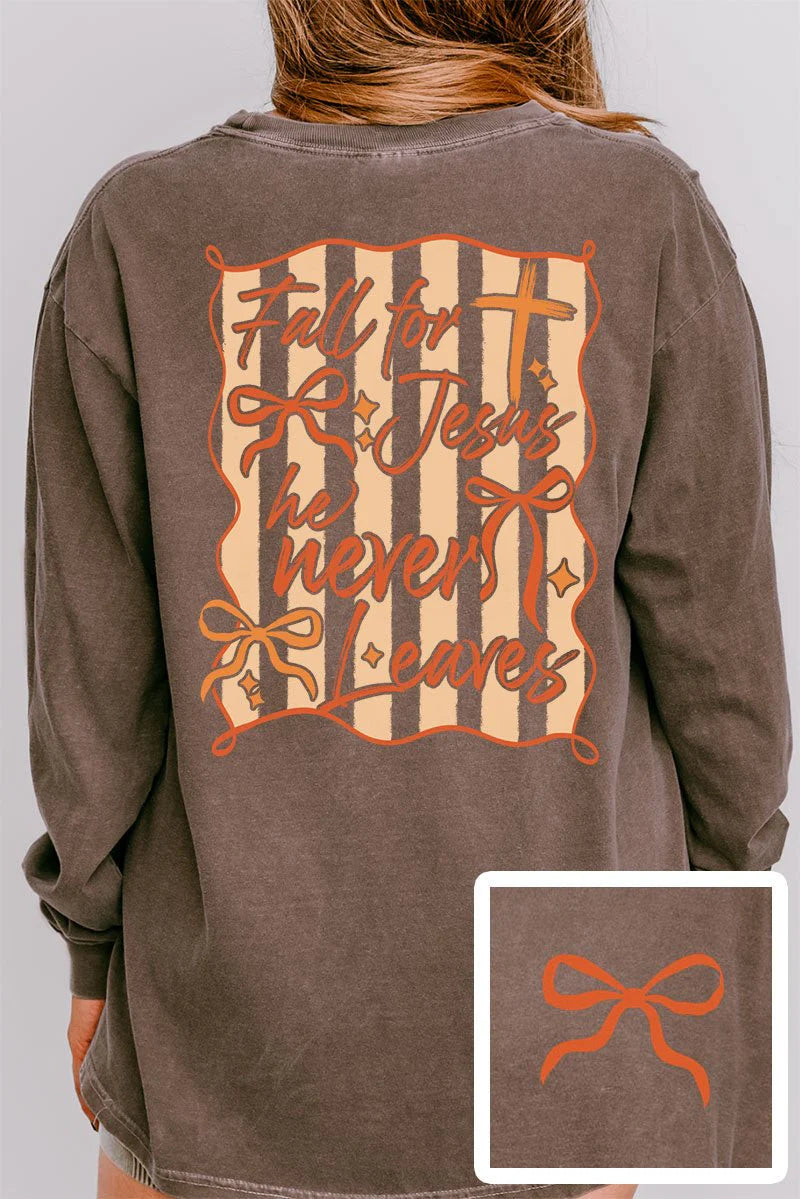 Fall for Jesus Long Sleeve Shirt