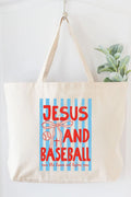 Jesus and Baseball Tote