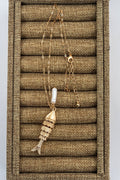Goldtone Fish Necklace