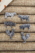 Farmhouse Lineup: Cow & Pig & Chicken Earrings 3 Pair Set