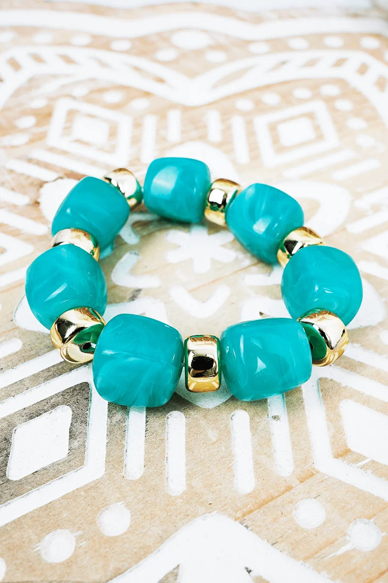 Goldtone Soho Brunch Beaded Stretch Bracelet